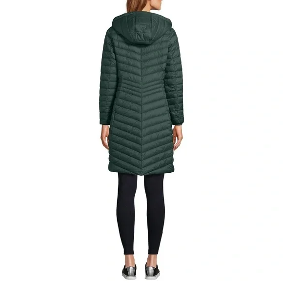 NWT LANDS END Women's Wanderweight Packable Down Coat - Picture 3 of 6